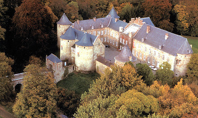 Corroy-le-Château, het stamslot van de familie De Trazegnies